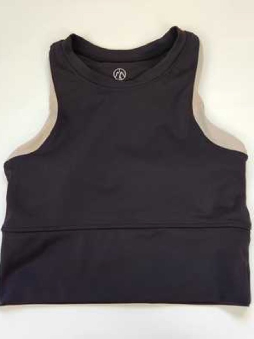 Black Women's Cropped Tank Top - Performance Style